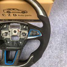 Load image into Gallery viewer, CZD auto parts for Ford EcoSport 2017-2021  carbon fiber steering wheel with black alcantara leather side
