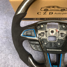 Load image into Gallery viewer, CZD auto parts for Ford EcoSport 2017-2021  carbon fiber steering wheel with black alcantara leather side
