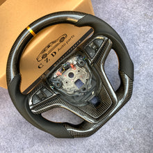 Load image into Gallery viewer, CZD autoparts  forChevrolet Malibu 2011-2014carbon fiber steering wheel with golden stripe line