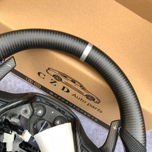 Load image into Gallery viewer, CZD autoparts for Infiniti Q50 2018-2019 carbon fiber steering wheel with black carbon fiber