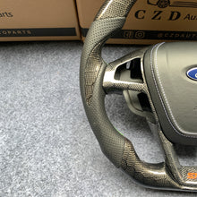 Load image into Gallery viewer, czd auto parts carbon fiber steering wheel for Ford Edge SE ST AWD 2015-2020 with airbag cover