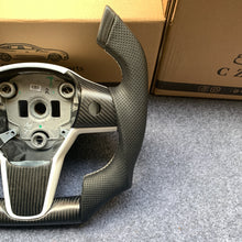 Load image into Gallery viewer, CZD auto parts for  Tesla Model 3 2017-2020 carbon fiber steering wheel F1 style with piano white button trim