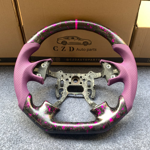 czd auto parts carbon fiber steering wheel for Acura TL with purple flakes