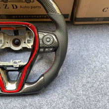 Load image into Gallery viewer, czd auto parts carbon fiber steering wheel for Toyota Corolla 2019-2020 with red stripe