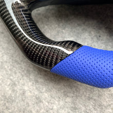 Load image into Gallery viewer, czd auto parts carbon fiber steering wheel for Accord V6/Forum/coupe/CL9/CL7 with blue perforated leather