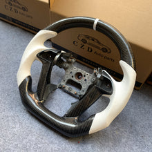 Load image into Gallery viewer, czd auto parts carbon fiber steering wheel for Honda Odyssey 2011-2017 with white perforated leather