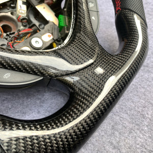 czd auto parts carbon fiber steering wheel for Acura TSX 2009-2014 with red stitch and black leather