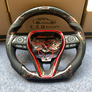 czd auto parts carbon fiber steering wheel for Toyota Corolla 2019-2020 with forged carbon fiber