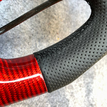 Load image into Gallery viewer, CZD auto parts for Honda Accord Crosstour 2013-2015 carbon fiber steering wheel with red carbon fiber top &amp; bottom
