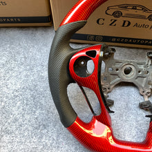 Load image into Gallery viewer, CZD auto parts for Honda Accord Crosstour 2013-2015 carbon fiber steering wheel with red carbon fiber top &amp; bottom