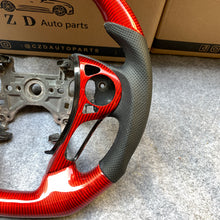 Load image into Gallery viewer, CZD auto parts for Honda Accord Crosstour 2013-2015 carbon fiber steering wheel with red carbon fiber top &amp; bottom
