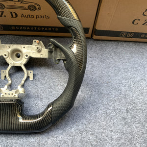 czd auto parts carbon fiber steering wheel for Infiniti G37 with carbon fiber thumb grips