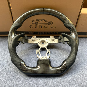czd auto parts carbon fiber steering wheel for Infiniti G37 with carbon fiber thumb grips