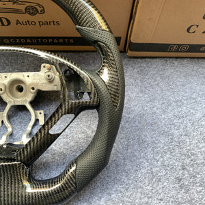 czd auto parts carbon fiber steering wheel for Infiniti G37 with black stripe