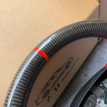 Load image into Gallery viewer, CZD auto parts for Acura TL 2004-2006 carbon fiber steering wheel with red perforated leather side