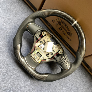 CZD auto parts carbon fiber steering wheel for Chevrolet Corvette C6 Z06 C6 2005-2013 with black carbon fiber