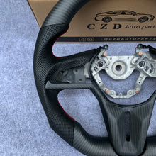 Load image into Gallery viewer, CZD autoparts for Nissan GTR R50 2017-2022 carbon fiber steering wheel with  black perforated leather side