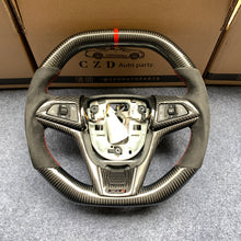 Load image into Gallery viewer, CZD auto parts for Volt 2011-2015 carbon fiber steering wheel with flat top