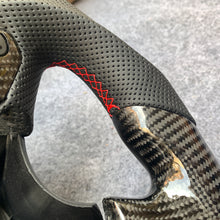 Load image into Gallery viewer, czd auto parts carbon fiber steering wheel for Acura TL with red stripe and stitch