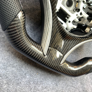 czd auto parts carbon fiber steering wheel for Acura MDX with white stitch