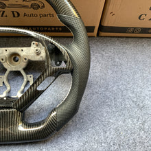 Load image into Gallery viewer, czd auto parts carbon fiber steering wheel for Infiniti G37 with white stripe