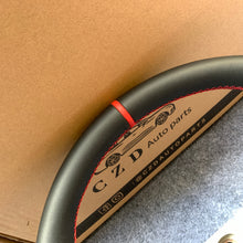 Load image into Gallery viewer, CZD For Toyota Tundra 2014/2015/2016/2017 carbon fiber steering wheel with smooth leather sides