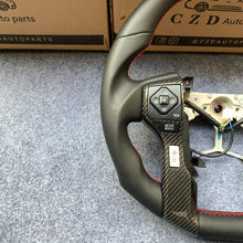 Load image into Gallery viewer, CZD For Toyota Tundra 2014/2015/2016/2017 carbon fiber steering wheel with smooth leather sides