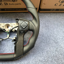 Load image into Gallery viewer, CZD For Toyota Tundra 2014/2015/2016/2017 carbon fiber steering wheel with smooth leather sides