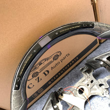 Load image into Gallery viewer, CZD auto parts for Honda Accord Crosstour 2013-2015 carbon fiber steering wheel with  honeycomb carbon &amp; led