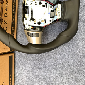 CZD auto parts carbon fiber steering wheel for Chevrolet Corvette C6 Z06 C6 2005-2013 with round top flat bottom shape