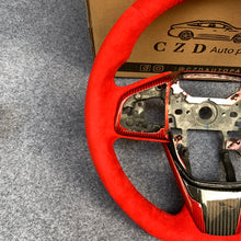 Load image into Gallery viewer, 2016-2021 Honda 10th gen Civic SI/FK8/Clarity/MK10 carbon fiber steering wheel with all red from czd auto parts