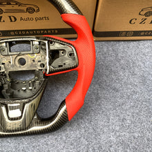 Load image into Gallery viewer, CZD auto parts for Honda CR-V CRV 2017-2021 carbon fiber steering wheel with red perforated leather side