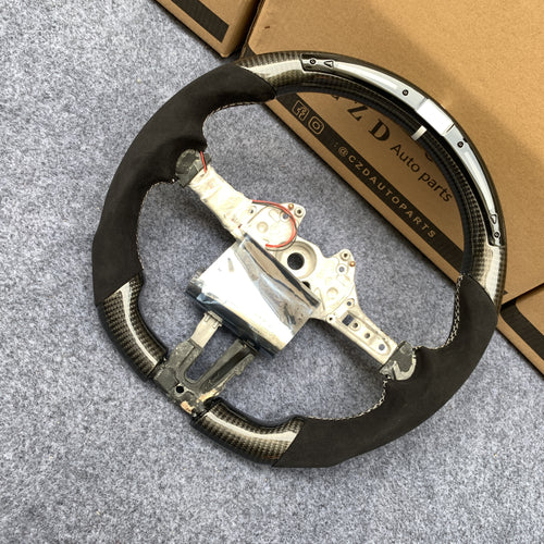 CZD Autoparts For BMW M2 F87 M3 F80 M4 F82 carbon fiber steering wheel with Japanese LED