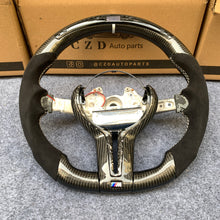 Load image into Gallery viewer, CZD Autoparts For BMW M2 F87 M3 F80 M4 F82 carbon fiber steering wheel with black alcantara sides