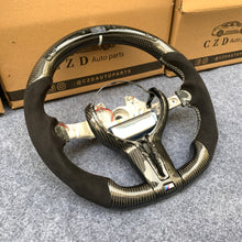 Load image into Gallery viewer, CZD Autoparts For BMW M2 F87 M3 F80 M4 F82 carbon fiber steering wheel with Japanese LED