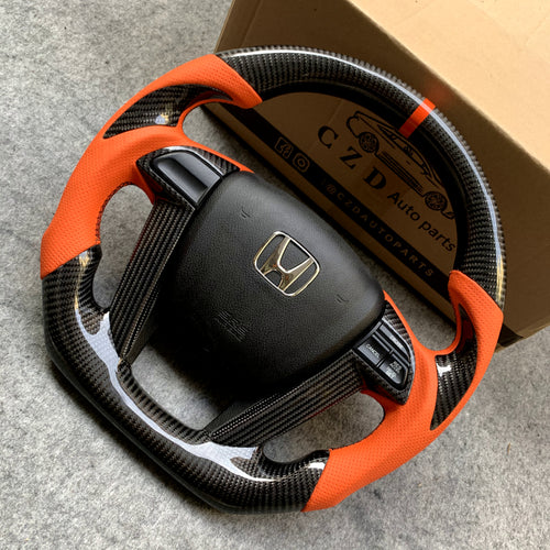 czd auto parts carbon fiber steering wheel for Honda Pilot 2009-2015 with airbag cover