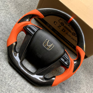 czd auto parts carbon fiber steering wheel for Honda Pilot 2009-2015 with airbag cover