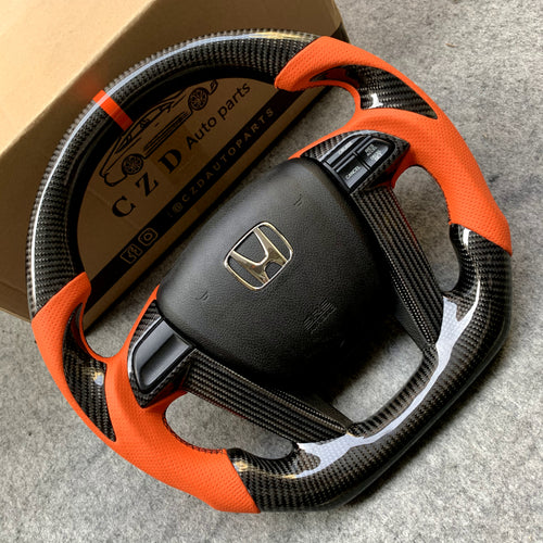 czd auto parts carbon fiber steering wheel for Honda Odyssey 2011-2017 with airbag cover