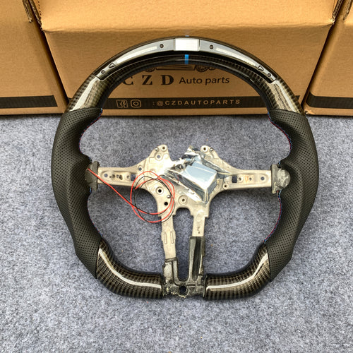 CZD Autoparts For BMW X5M X4 carbon fiber steering wheel with Japanese LED