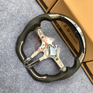 CZD Autoparts For BMW M2 F87 M3 F80 M4 F82 carbon fiber steering wheel with Japanese LED