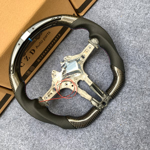CZD Autoparts For BMW M2 F87 M3 F80 M4 F82 carbon fiber steering wheel with Japanese LED
