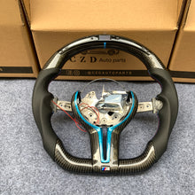 Load image into Gallery viewer, CZD Autoparts For BMW M2 F87 M3 F80 M4 F82 carbon fiber steering wheel with Japanese LED
