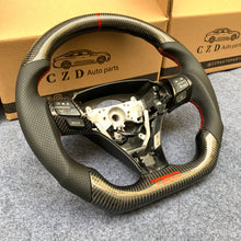Load image into Gallery viewer, czd auto parts carbon fiber steering wheel for Toyota Camry with red stripe