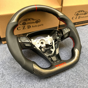 czd auto parts carbon fiber steering wheel for Toyota Camry with red stripe