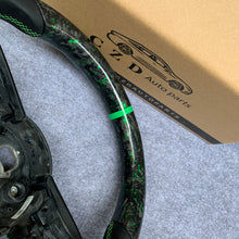 Load image into Gallery viewer, CZD auto parts carbon fiber steering wheel for Audi A1 (8X) Sportback with green stitching