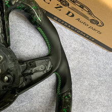 Load image into Gallery viewer, CZD auto parts carbon fiber steering wheel for Audi A1 (8X) Sportback with green stitching