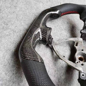 czd auto parts carbon fiber steering wheel for Toyota FJ with perforated leather