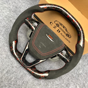 czd auto parts carbon fiber steering wheel for Ford Galaxy 2015-2020 with alcantara