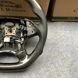czd auto parts carbon fiber steering wheel for Acura TL with white stripe