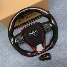 Load image into Gallery viewer, CZD Autoparts for Toyota 8th gen Camry se xse le xle 2018-2022 carbon fiber steering wheel forged carbon fiber top and bottom